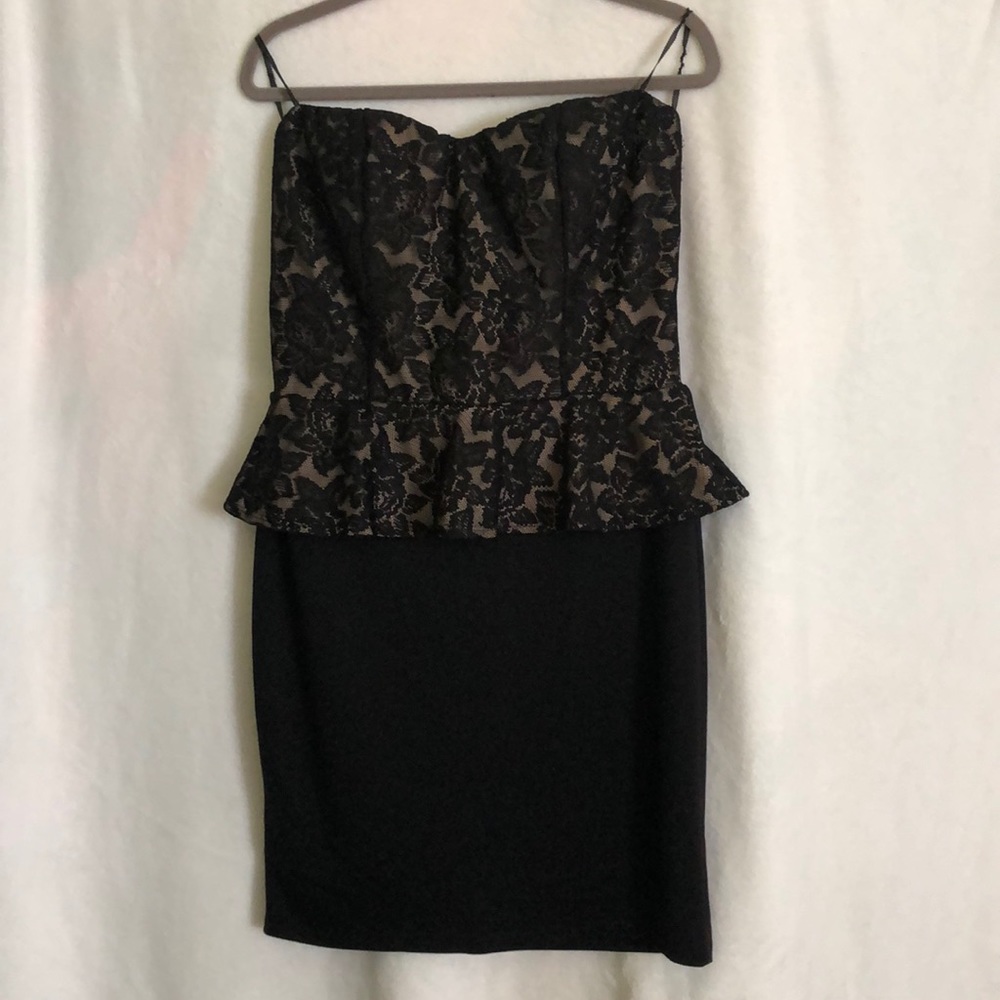 Fashion to figure lace top dress